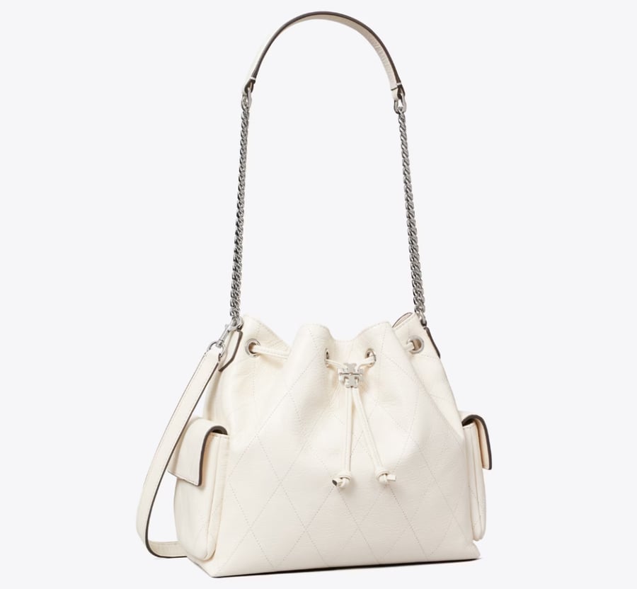 CHARLIE QUILTED DRAWSTRING SHOULDER BAG