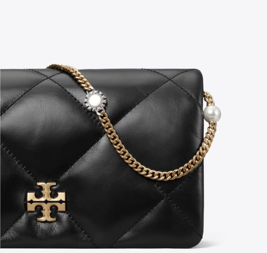 KIRA DIAMOND QUILT CHARM CROSSBODY
