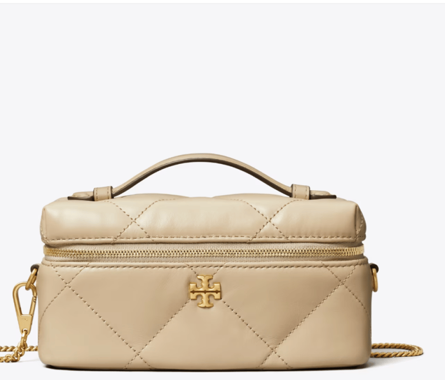 KIRA DIAMOND QUILT EAST-WEST VANITY CASE