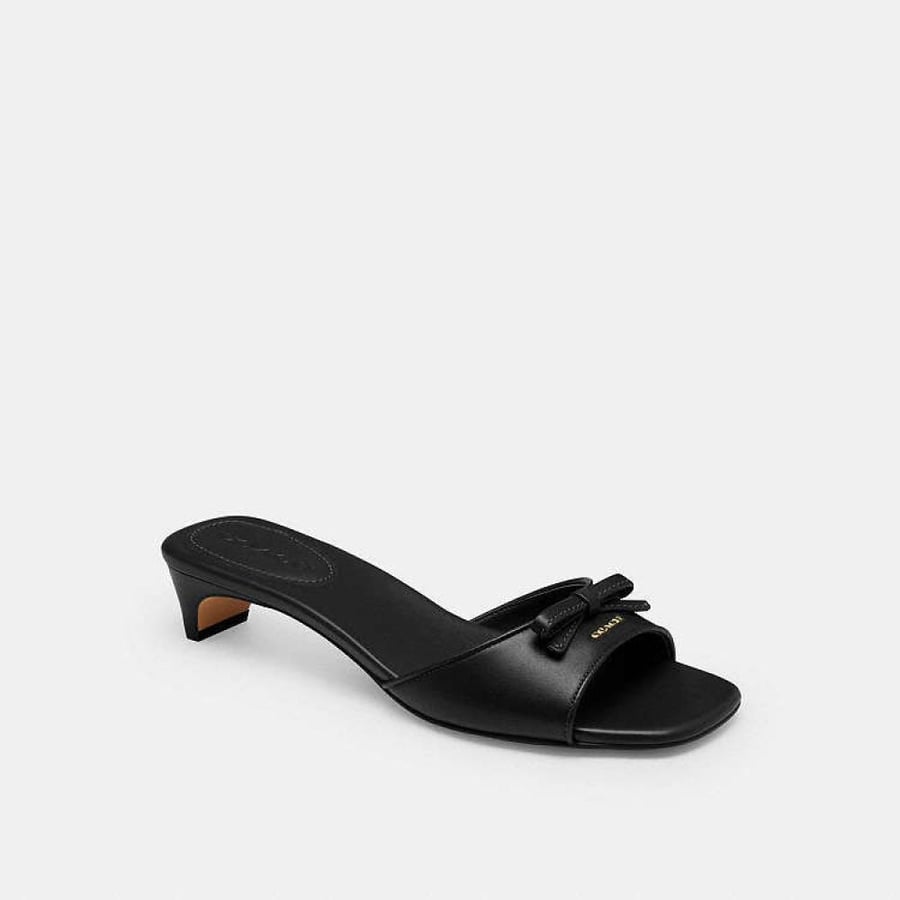 Bow Kitten Heel Sandal