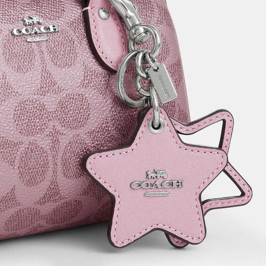 Boxed Mini Rowan Crossbody Bag And Mirror Bag Charm Set In Signature Canvas