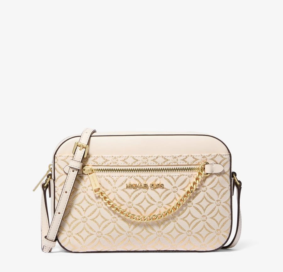Jet Set Large Saffiano Leather Crossbody Bag