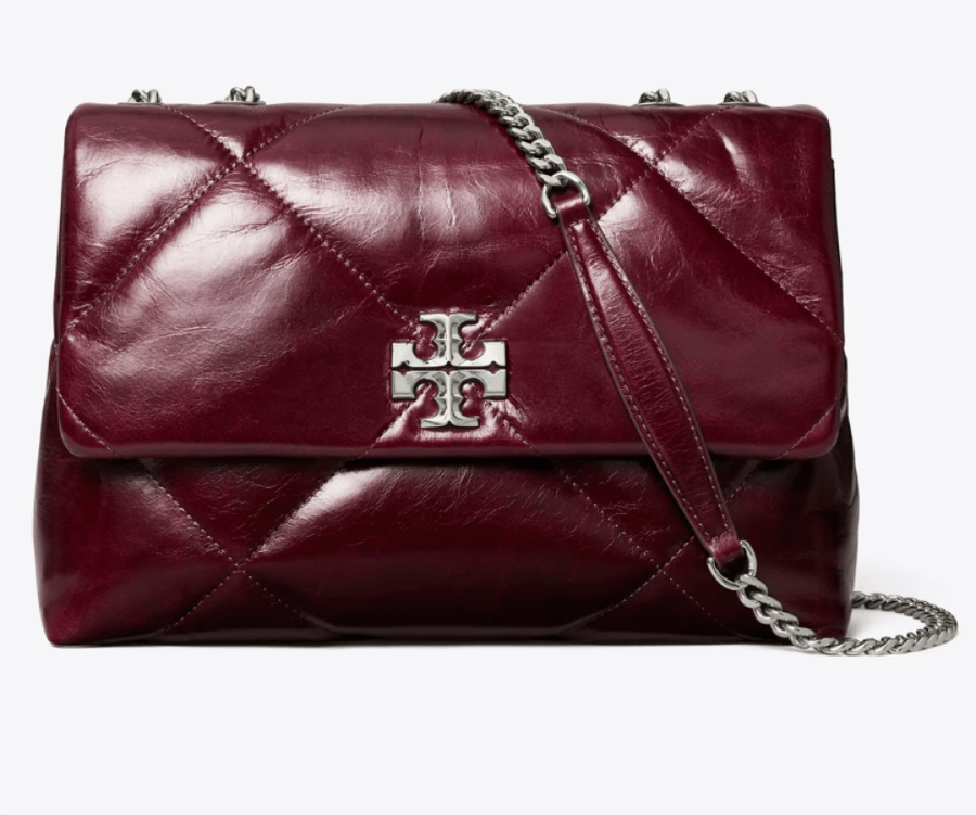 KIRA DIAMOND QUILT DISTRESSED SHOULDER BAG