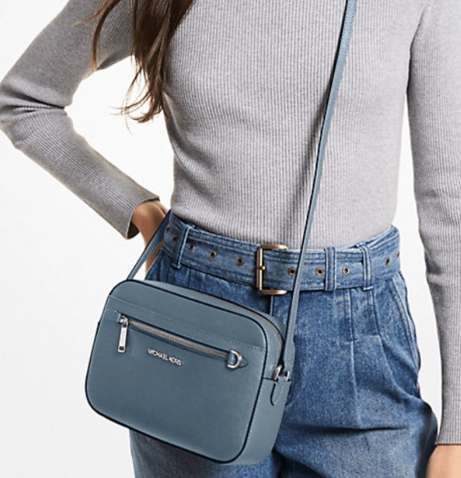 Jet Set Large Saffiano Leather Crossbody Bag