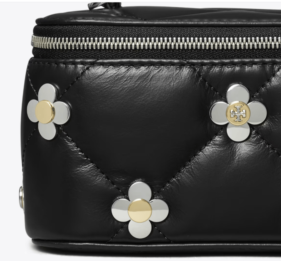 KIRA DIAMOND QUILT CLOVER VANITY CASE