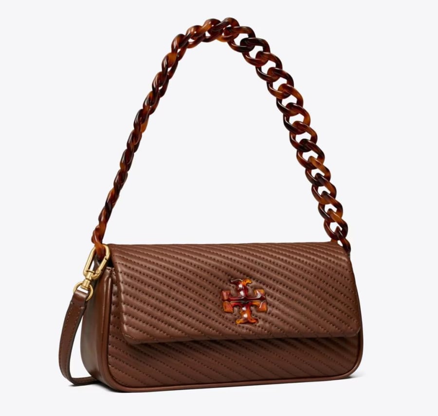 SMALL KIRA MOTO QUILT FLAP SHOULDER BAG