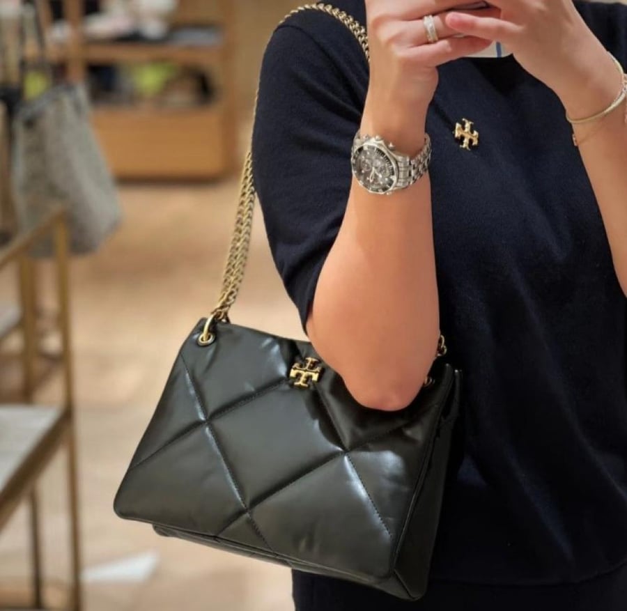 SMALL KIRA DIAMOND QUILT SHOULDER BAG