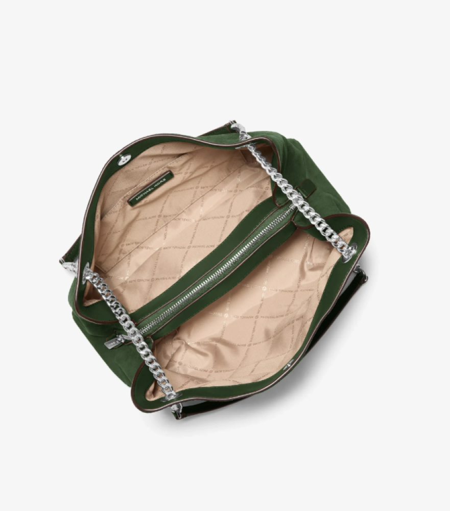 Christina Medium Signature Logo Messenger Bag