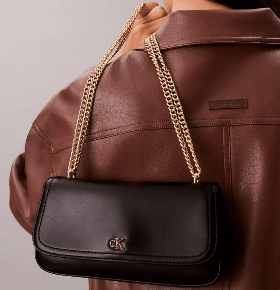 Monogram Logo Hardware Chain Small Shoulder Bag