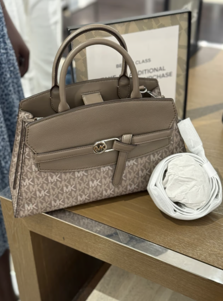 Greta Medium Embossed Satchel