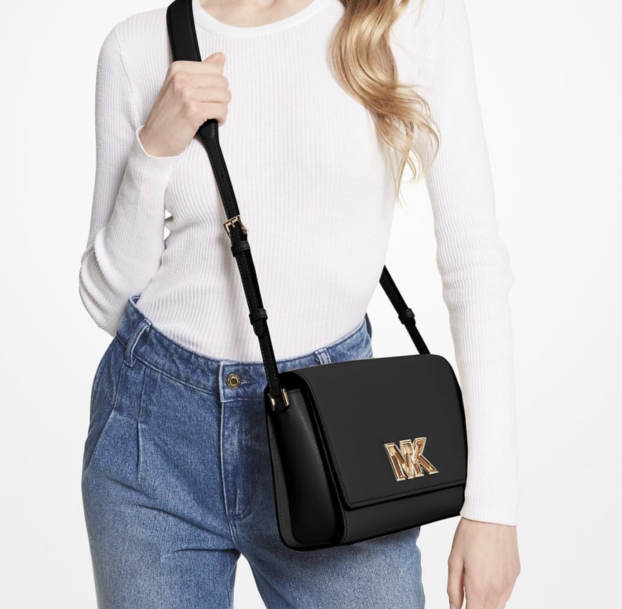 Whitney Medium Color-Block and Signature Logo Shoulder Bag