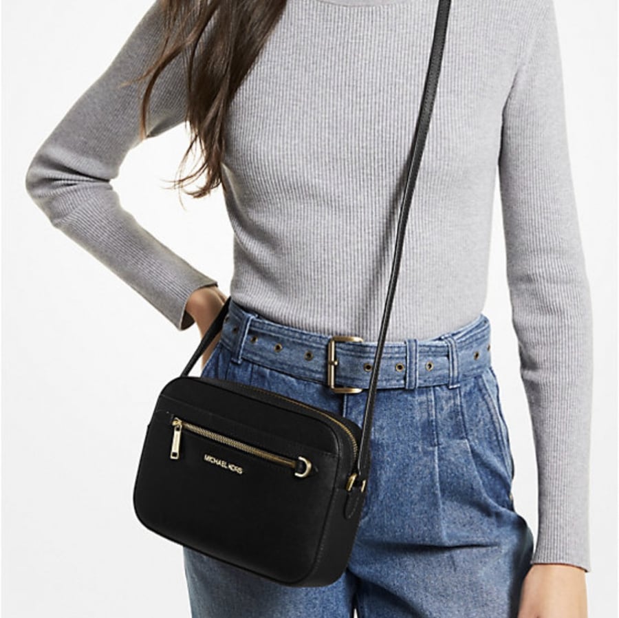 Jet Set Large Saffiano Leather Crossbody Bag