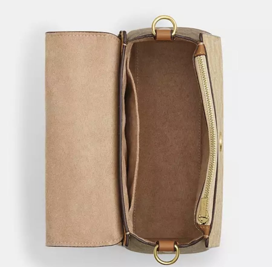 Morgan Top Handle In Blocked Signature Canvas