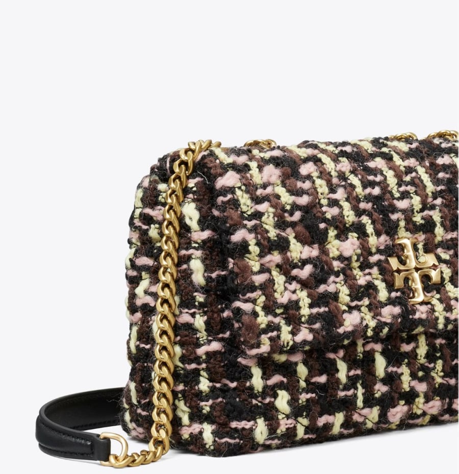 SMALL KIRA TWEED CONVERTIBLE SHOULDER BAG