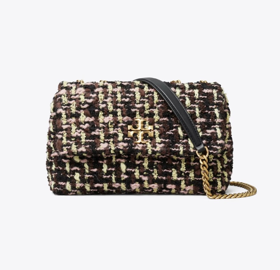 SMALL KIRA TWEED CONVERTIBLE SHOULDER BAG