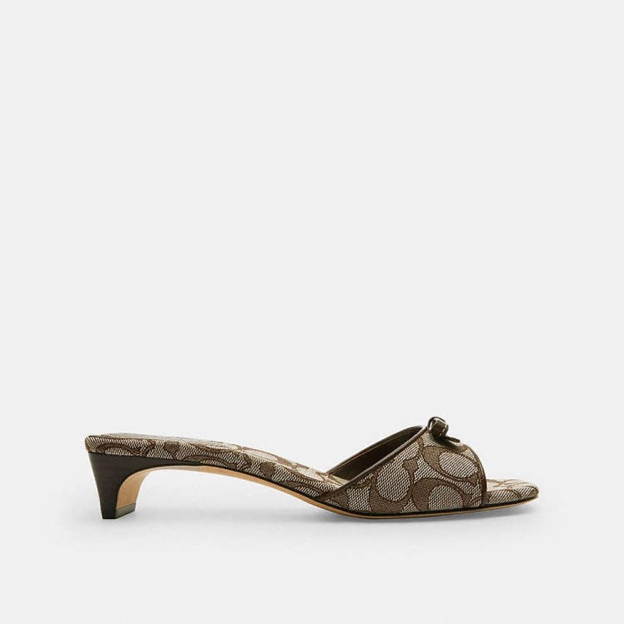 Bow Kitten Heel Sandal