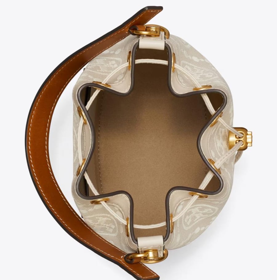 T MONOGRAM BUCKET BAG