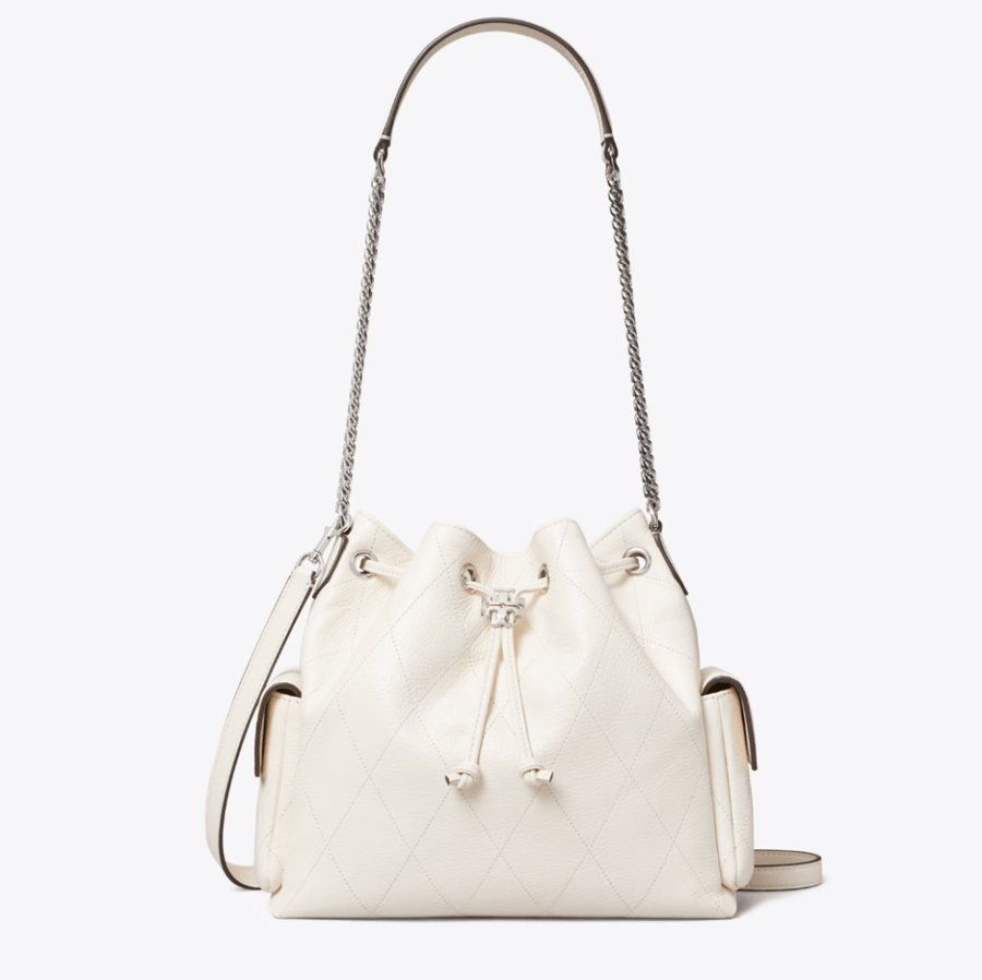 CHARLIE QUILTED DRAWSTRING SHOULDER BAG