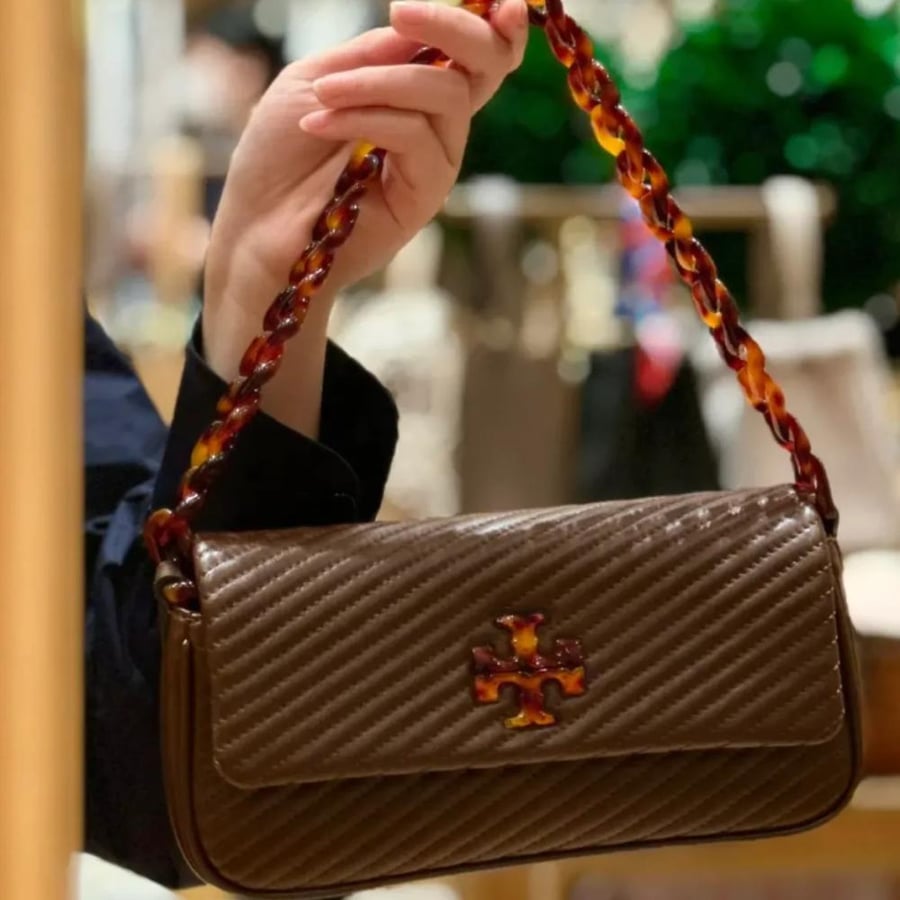 SMALL KIRA MOTO QUILT FLAP SHOULDER BAG