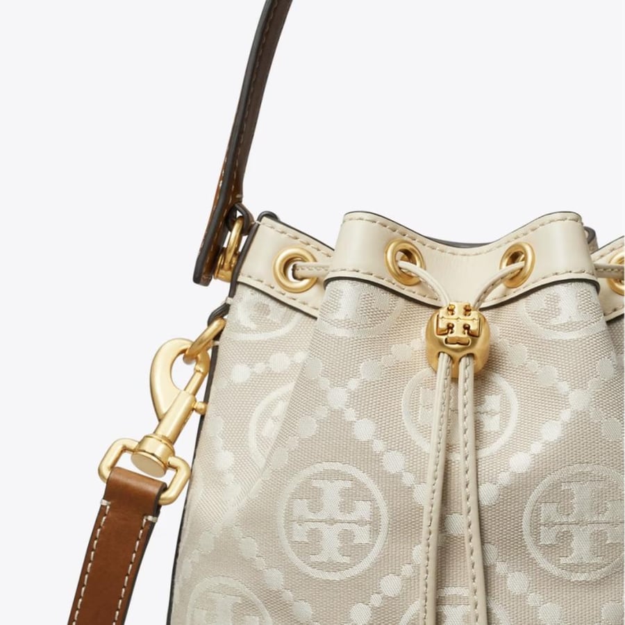 T MONOGRAM BUCKET BAG