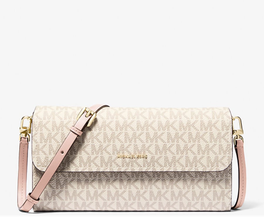 Jet Set Small Signature Logo Smartphone Crossbody Bag