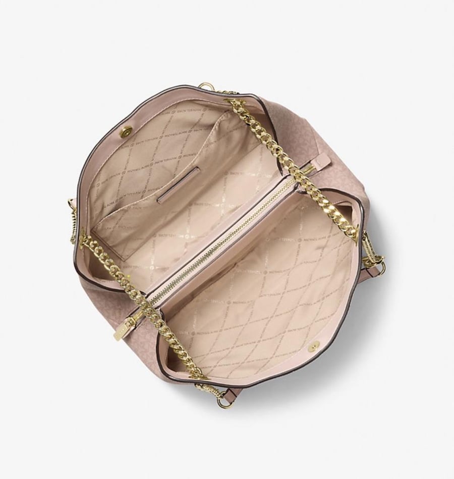 Christina Medium Signature Logo Messenger Bag