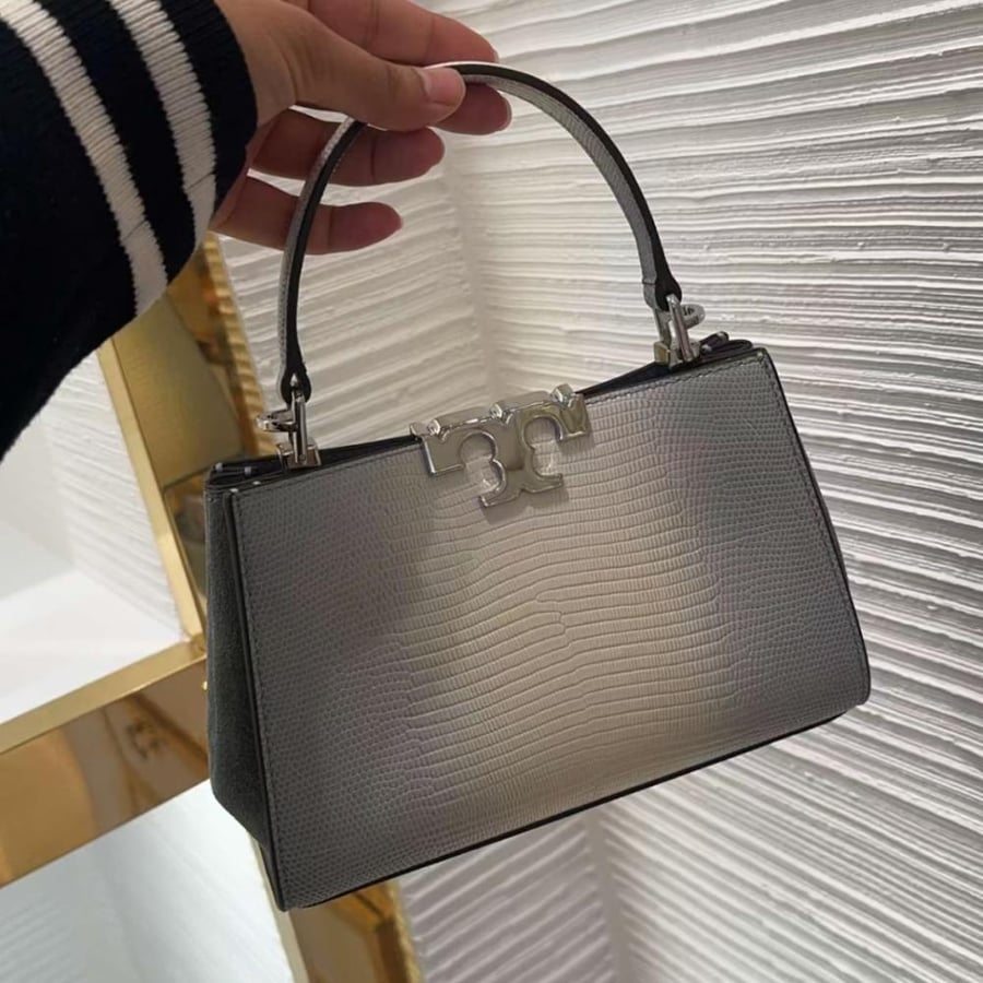 MINI ELEANOR SNAKE-EMBOSSED SATCHEL