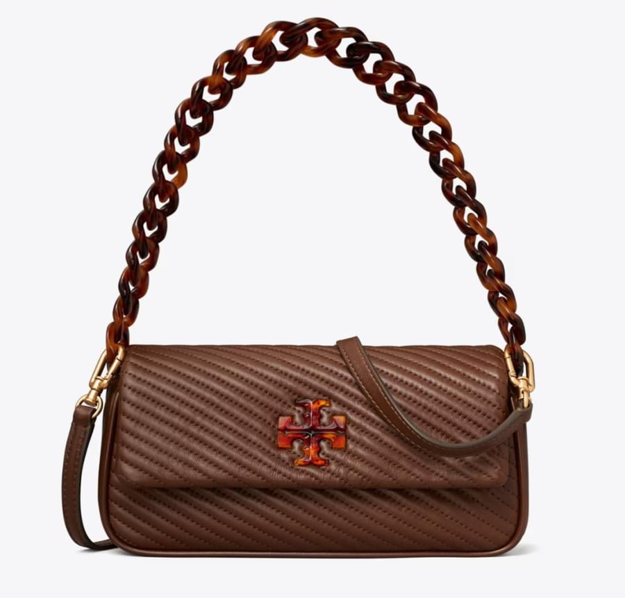 SMALL KIRA MOTO QUILT FLAP SHOULDER BAG