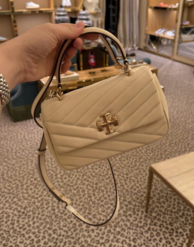 KIRA CHEVRON TOP-HANDLE BAG