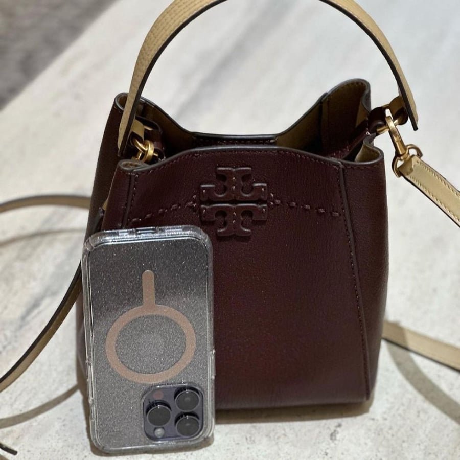 SMALL MCGRAW TEXTURED BUCKET BAG