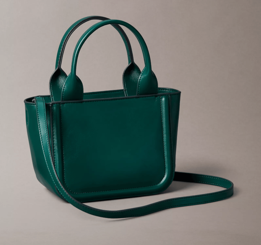 Embossed Monogram Logo Small Tote Bag