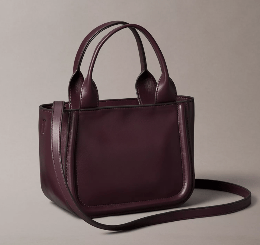 Embossed Monogram Logo Small Tote Bag