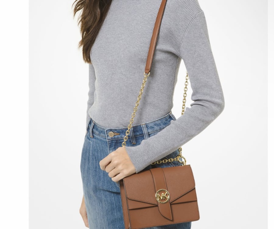 Greenwich Small Saffiano Leather Crossbody Bag