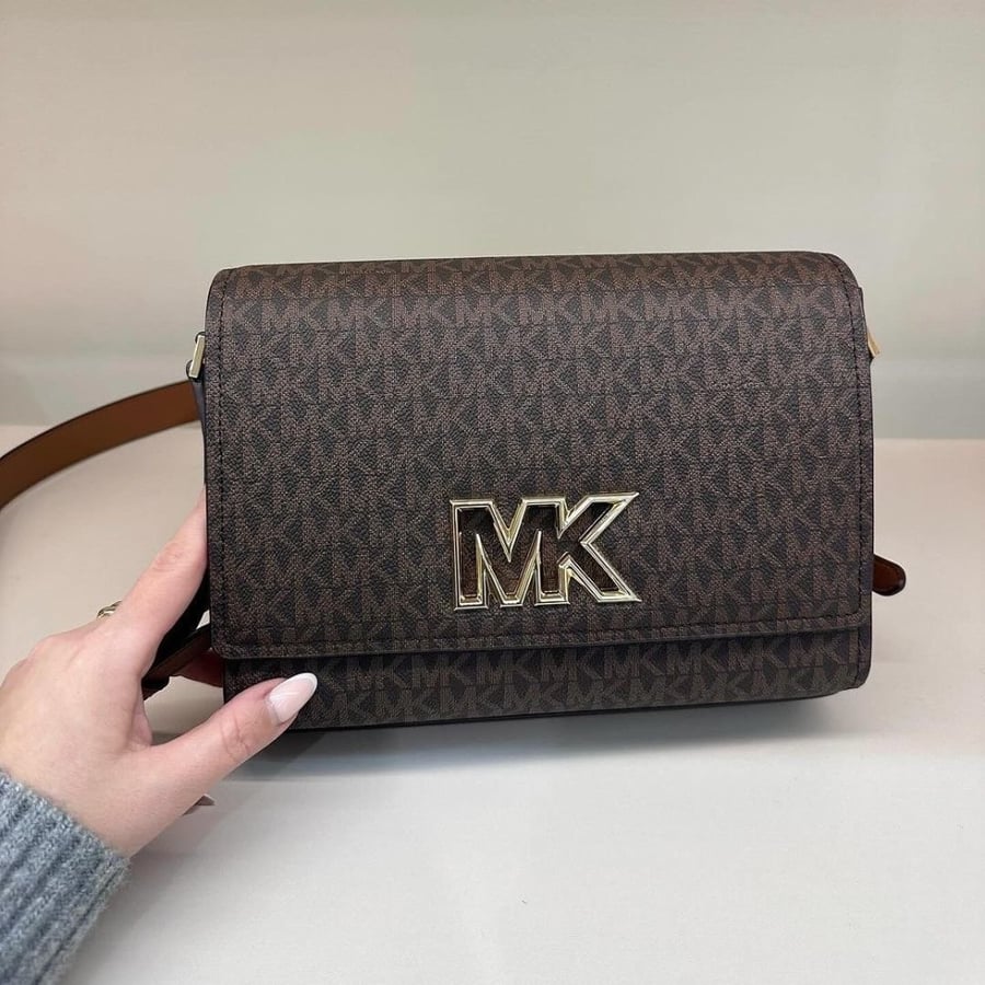 Whitney Medium Color-Block and Signature Logo Shoulder Bag