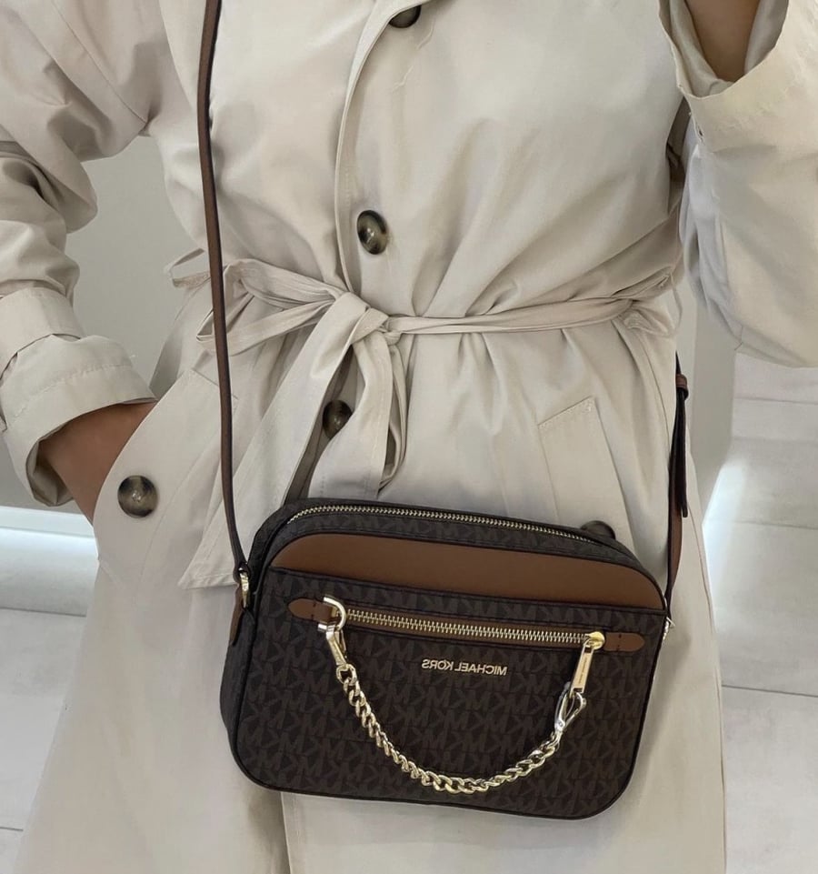 Jet Set Large Saffiano Leather Crossbody Bag