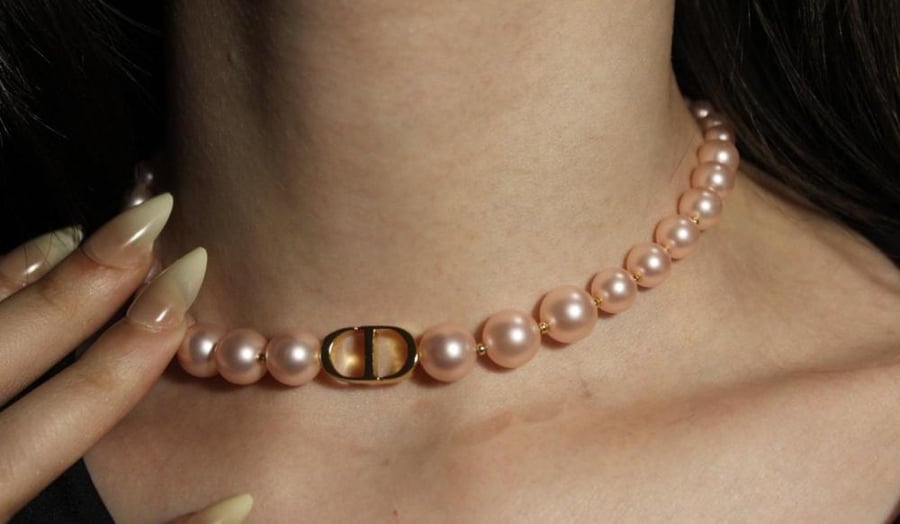 (pink) Blush Pearl Choker