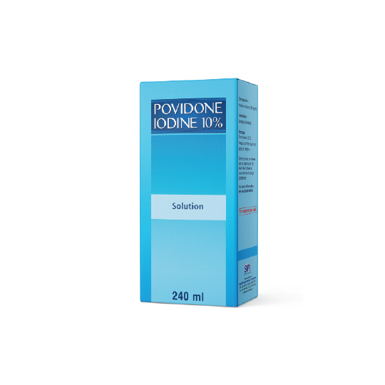 Povidone-iodine disinfectant 10% solution 240 ml