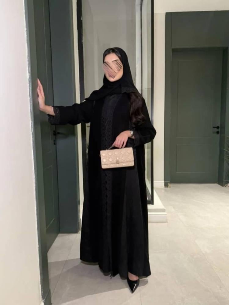عباية كريب سراميك بتدخيلات جاكار