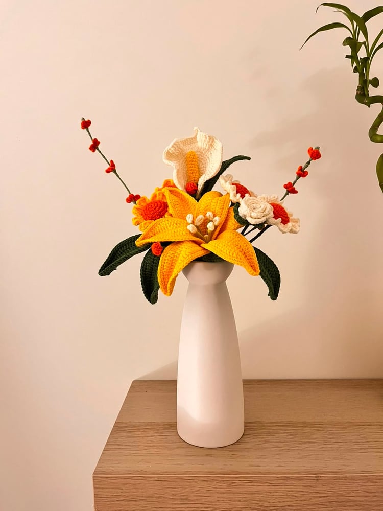 Yellow Flowers Vase
