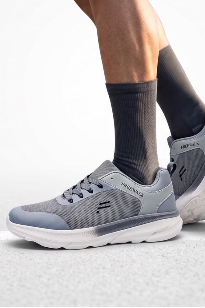 BreezeFit Sports Shoes Ultra Light Breathable Grey FW26096 GRY