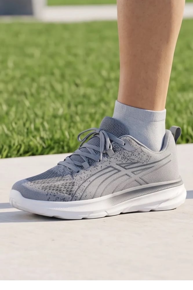 BreezeFit Sports Shoes Ultra Light Breathable Grey FW26094 GRY