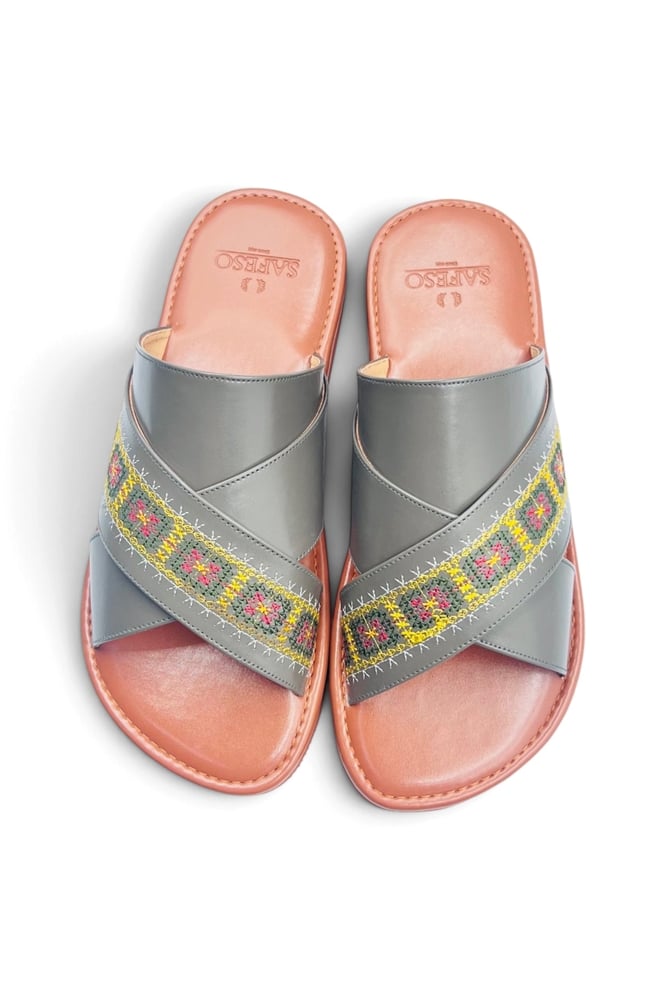 Arabian Comfort Sandals | Saudi Made - Grey (SA301-GRY)