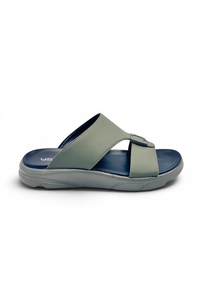 Desert Crown Mens Arabic Sandals Ultra Soft Padded Footbed Olive