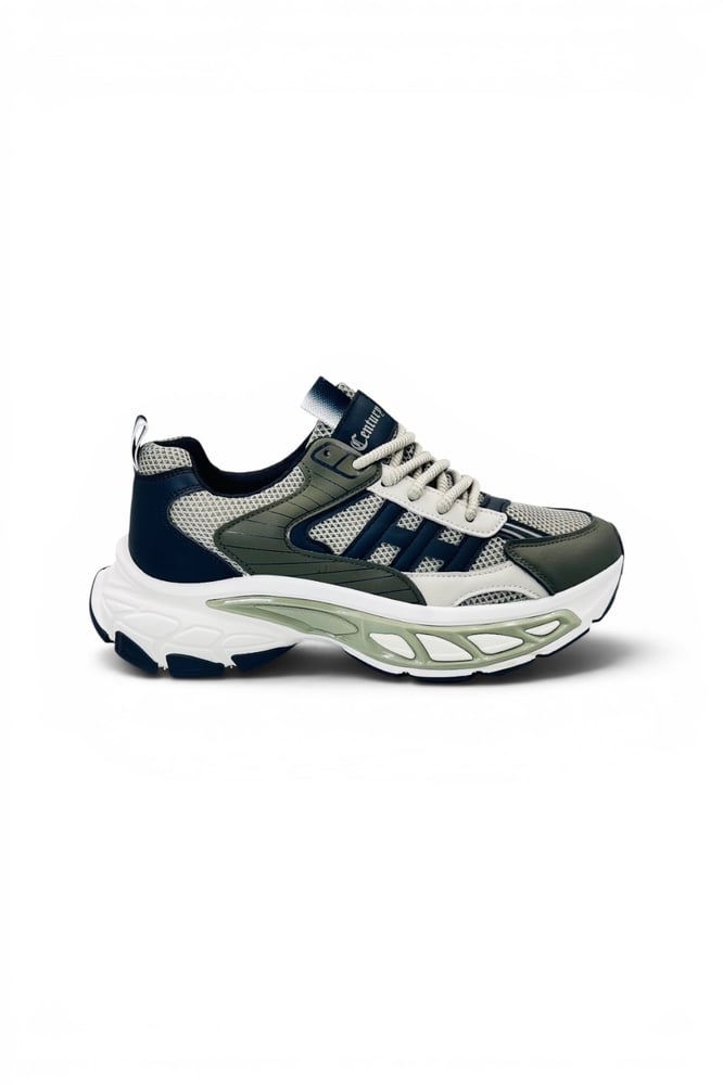 Street Mode Fashion Sports Shoes Chunky Street Style Shoes Green CEN030 GRN
