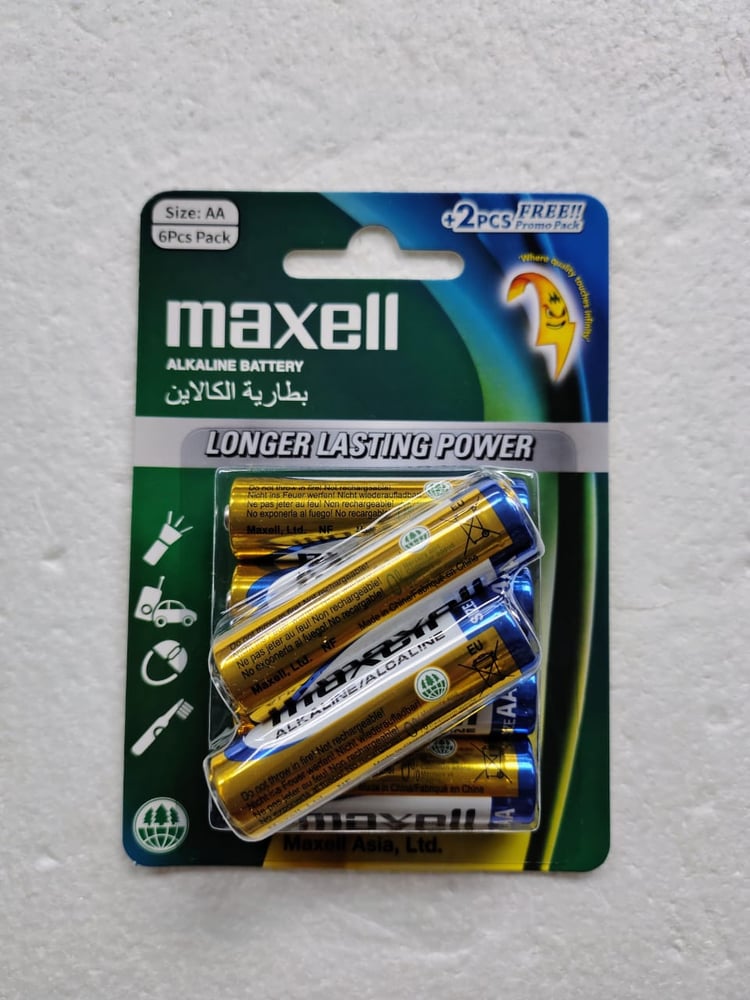 Alkaline Battery AA/1.5V, LR6(GD)4B+2 ,بطارية قلوية AA/1.5 فولت، LR6(GD)4B+2