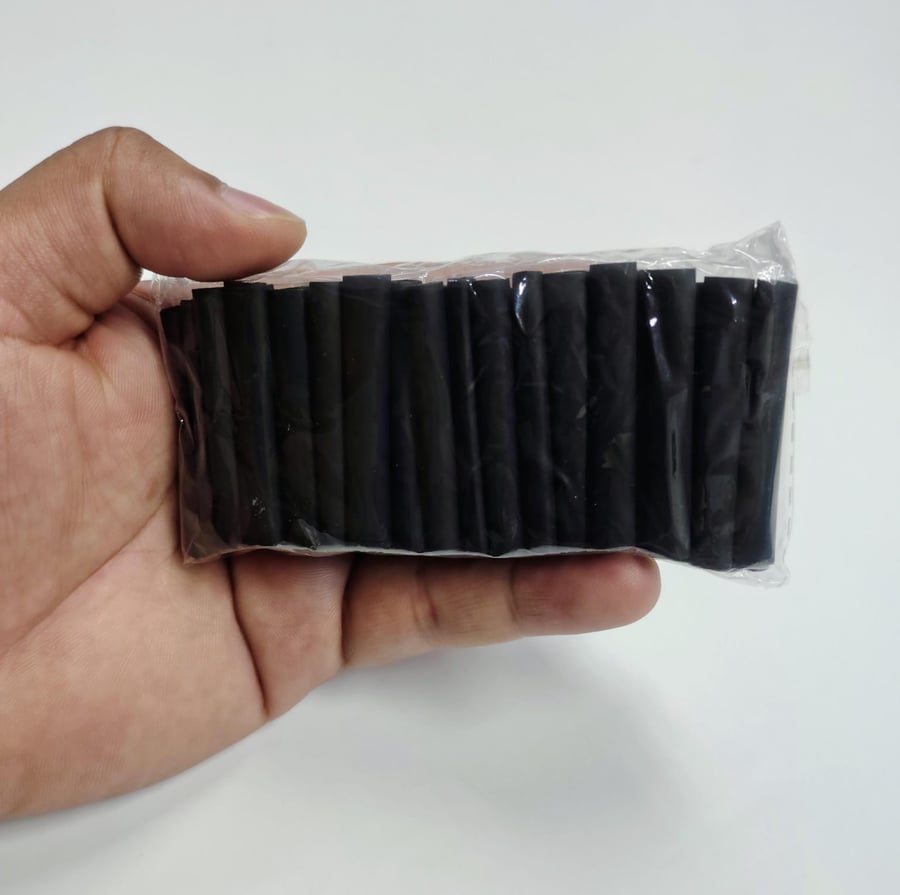 Heat-shrink, Kit Heat-shrink, Times Shrink Heat,  Wire Protective Sleeve Black 48 Pcs مجموعة أغطية واقية سلكية مقاومة للانكماش الحراري، أغطية واقية سلكية مقاومة للانكماش الحراري، أغطية واقية سلكية سوداء، 48 قطعة