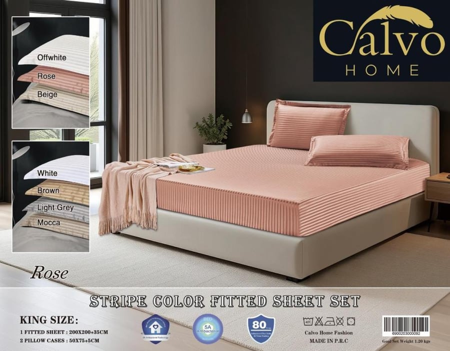 شرشف 2 قطع  120 * 200 ماركة كالفو
