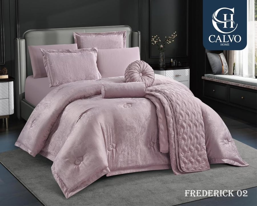 Frederick bedspread 9 pieces comfort microfiber