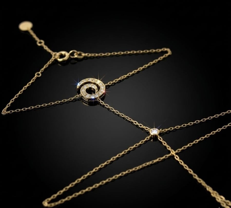 ڤولين "كف يد" 18K-Natural Diamond