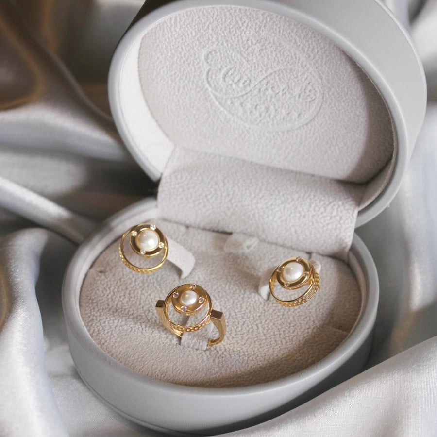 حلق نور 18K-Natural Diamond